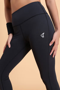 Zelocity Quick Dry Gym Leggings - Black Beauty — thumbnail 6